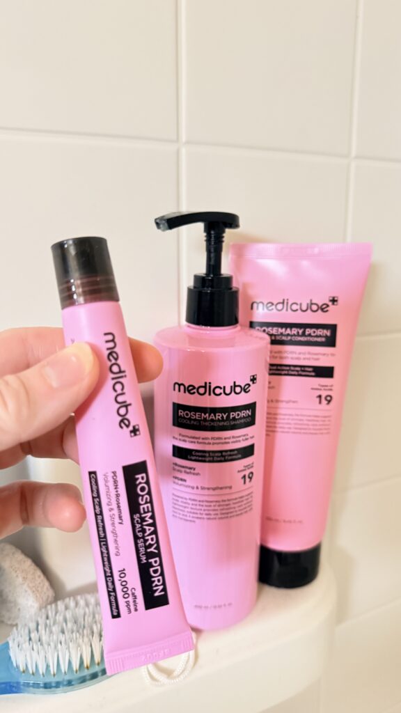 medicube Rosemary PDRN Shampoo, Conditioner & oil serum for hair growth and health