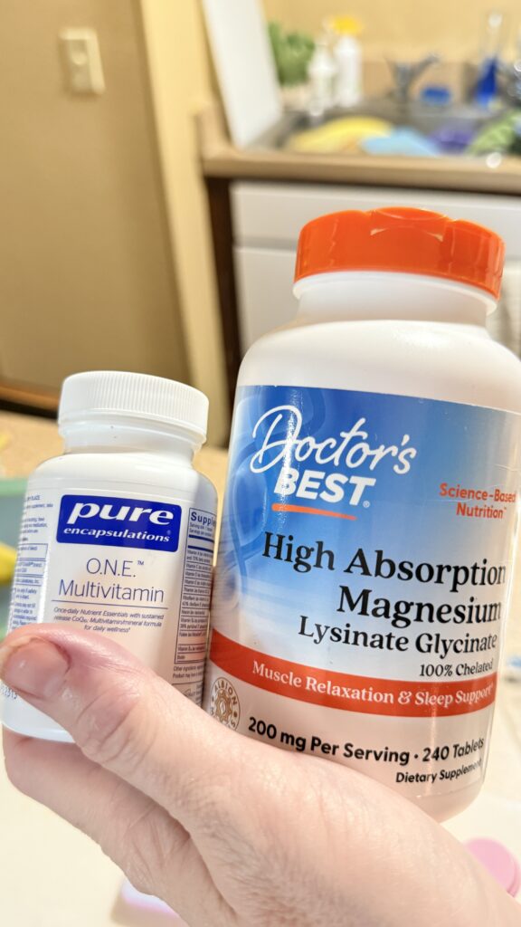 Shawn's Supplements are simple and easy for him to take daily.