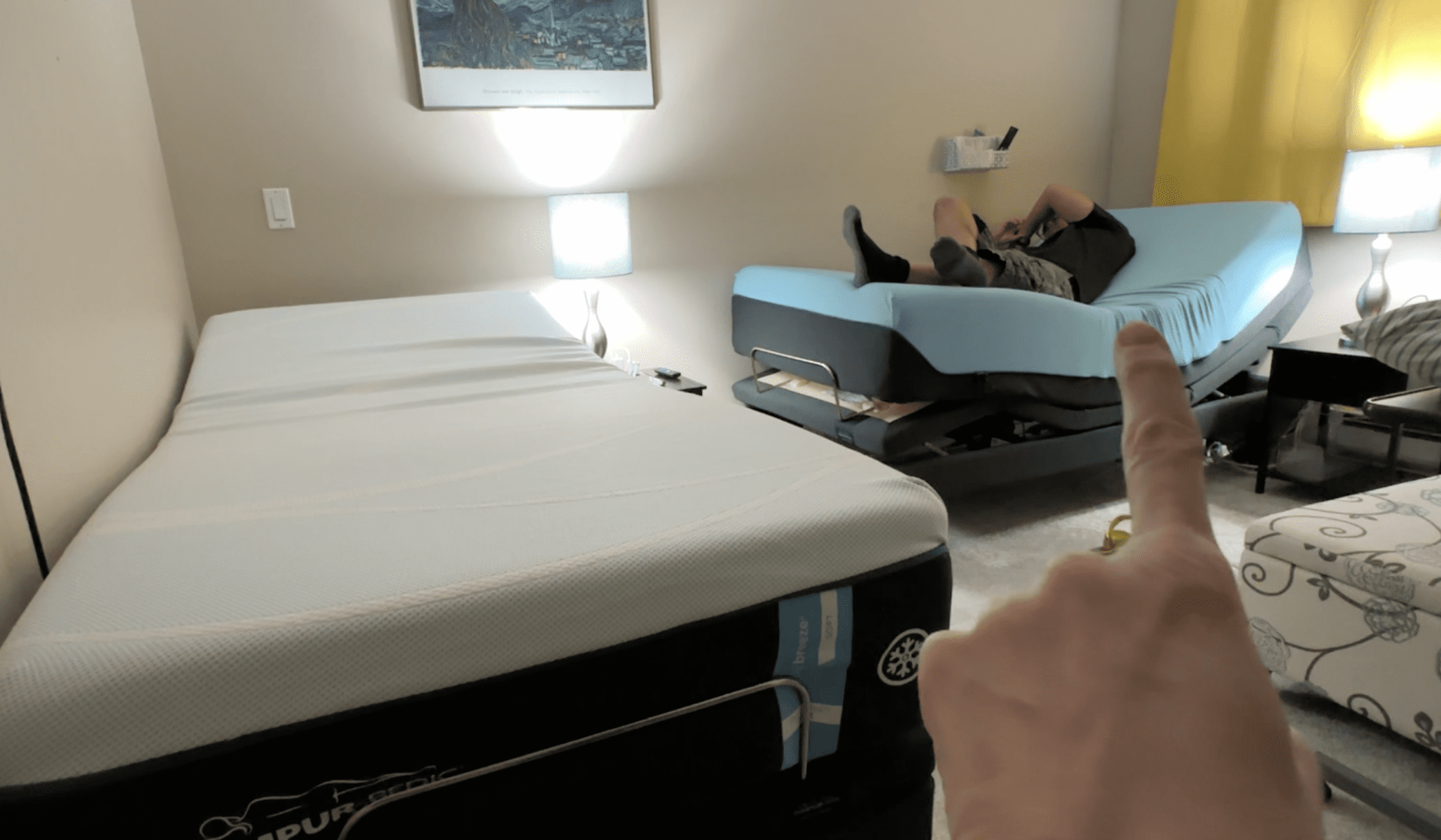 Couple over 50 with different sleep needs get their own adjustable beds