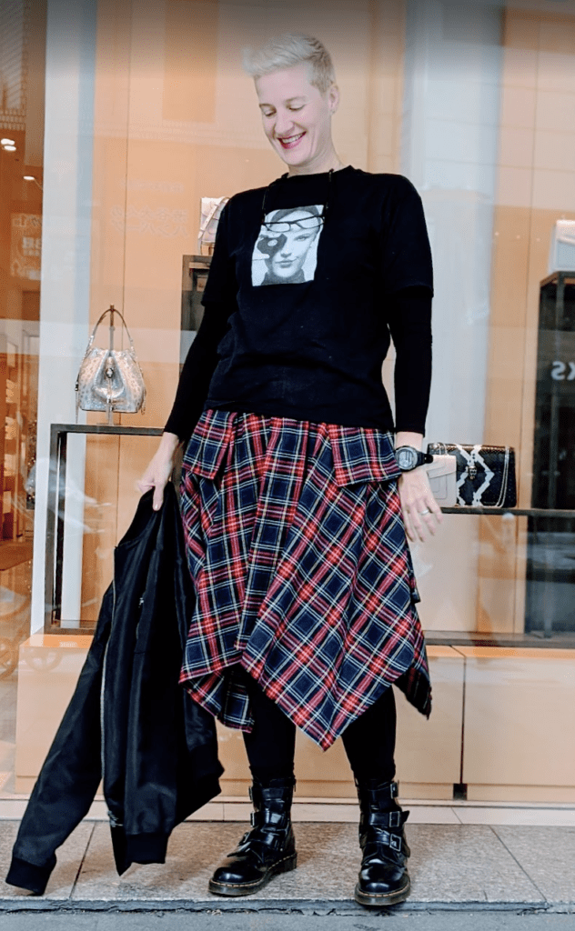 Traveling in Tokyo December 2018, still nursing our son, I was fit and could wear most anything I wanted.